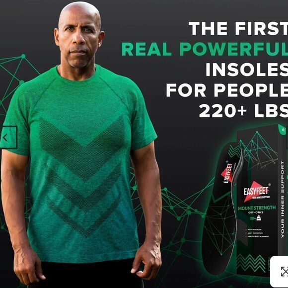 Easyfeet Mount Strength Plantar Fascia 220 lb+ - Orthotic New in Box - Picture 2 of 9